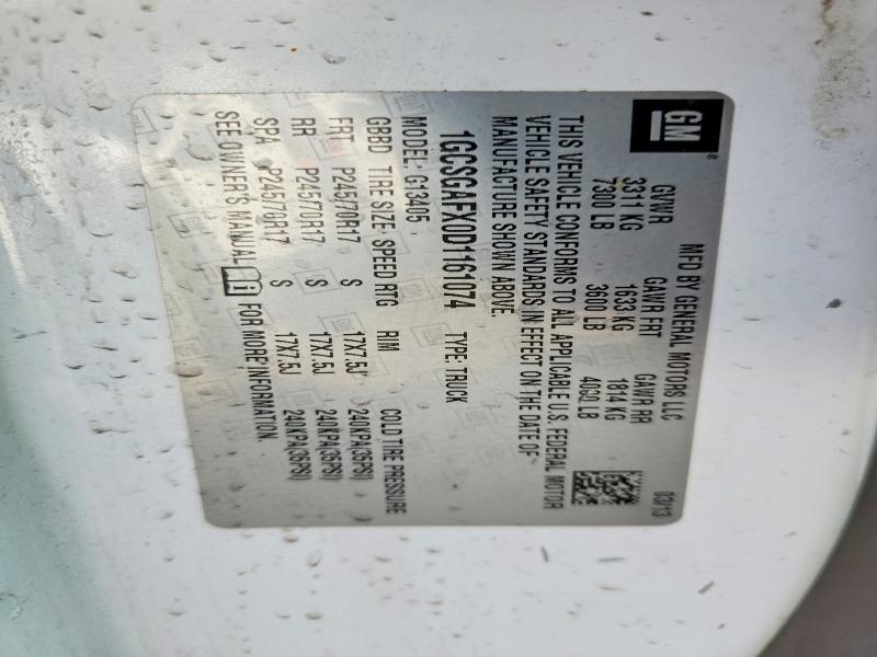 Aukcja sprzedaży 2013 Chevrolet Express G1500, vin: 1GCSGAFX0D1161074, numer aukcji: 68800166