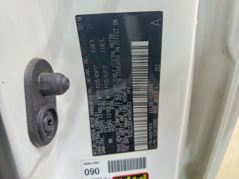 69585906 :رقم المزاد ، 5TDZZ3DC4KS995353 vin ، 2019 Toyota Sienna مزاد بيع