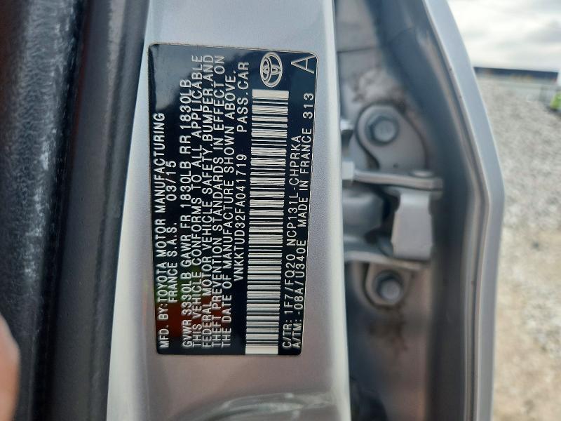 Продаж на аукціоні авто 2015 Toyota Yaris, vin: VNKKTUD32FA041719, номер лоту: 70321996