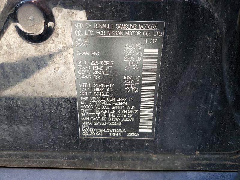 Продаж на аукціоні авто 2018 Nissan Rogue, vin: KNMAT2MV6JP523531, номер лоту: 68545996