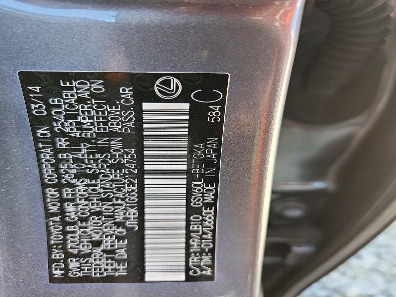 Продажа на аукционе авто 2014 Lexus Es, vin: JTHBK1GG3E2124754, номер лота: 68237916
