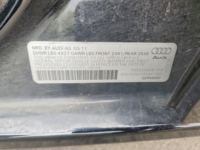 Aukcja sprzedaży 2011 Audi A4, vin: WAUFFAFLXBN047300, numer aukcji: 69092686