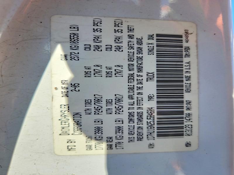 Aukcja sprzedaży 2005 Dodge Ram 1500, vin: 1D7HU16N25J584604, numer aukcji: 69007816