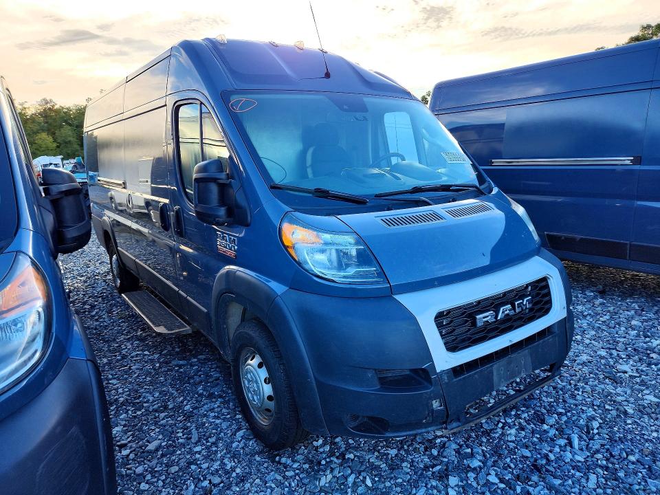 2021 Ram Promaster 3500 მანქანა იყიდება აუქციონზე, vin: 3C6MRVJG4ME550483, აუქციონის ნომერი: 69055516
