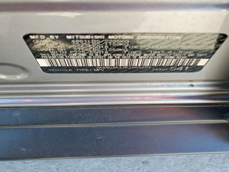 Aukcja sprzedaży 2019 Mitsubishi Outlander, vin: JA4AD3A37KZ005224, numer aukcji: 67754496