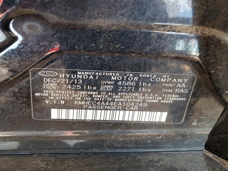 Aukcja sprzedaży 2014 Hyundai Sonata, vin: KMHEC4A44EA104249, numer aukcji: 69359746