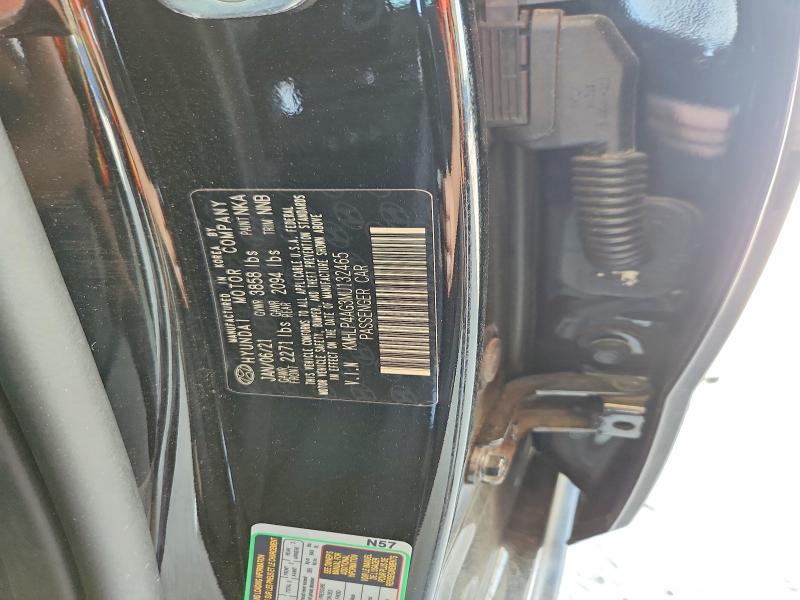 Продаж на аукціоні авто 2021 Hyundai Elantra, vin: KMHLP4AG3MU132465, номер лоту: 66272836