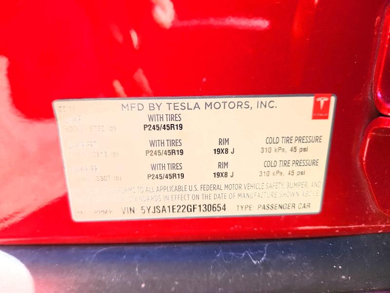 Aukcja sprzedaży 2016 Tesla Mdl 3, vin: 5YJSA1E22GF130654, numer aukcji: 70279856