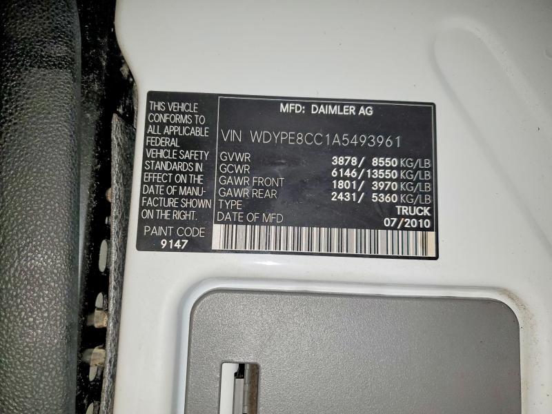 Aukcja sprzedaży 2010 Freightliner Sprinter, vin: WDYPE8CC1A5493961, numer aukcji: 69144466