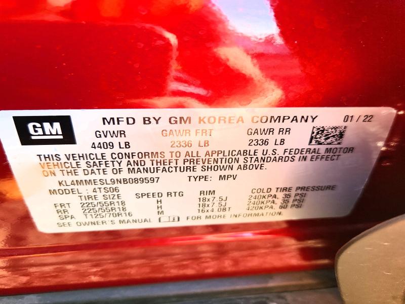 Aukcja sprzedaży 2022 Buick Encore Gx, vin: KL4MMESL9NB089597, numer aukcji: 67822316