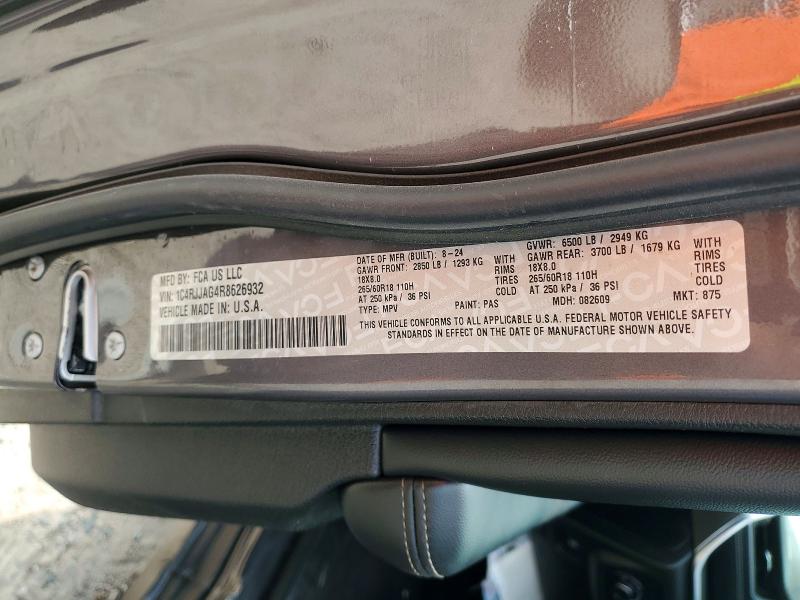 Aukcja sprzedaży 2024 Jeep Grand Cherokee, vin: 1C4RJJAG4R8626932, numer aukcji: 65006256