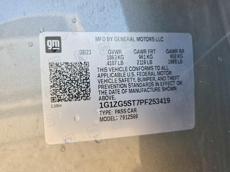 67416596 :رقم المزاد ، 1G1ZG5ST7PF253419 vin ، 2023 Chevrolet Malibu مزاد بيع