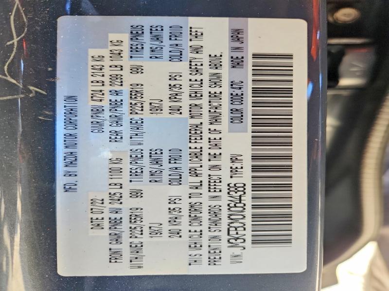 70851456 :رقم المزاد ، JM3KFBCM0N0644386 vin ، 2022 Mazda Cx-5 مزاد بيع