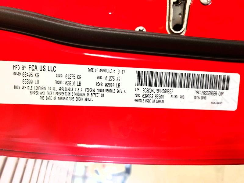 68079916 :رقم المزاد ، 2C3CDXCT9HH589657 vin ، 2017 Dodge Charger مزاد بيع