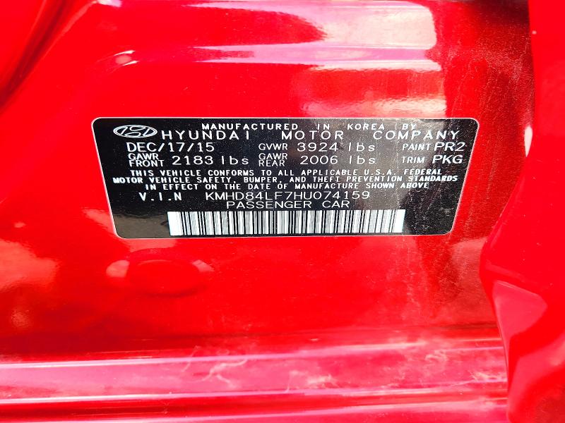 Aukcja sprzedaży 2017 Hyundai Elantra, vin: KMHD84LF7HU074159, numer aukcji: 69849996