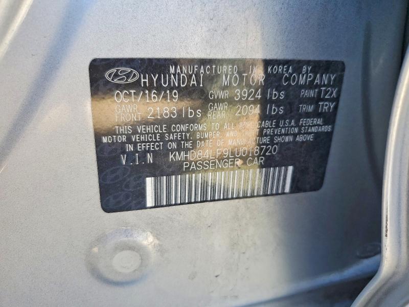 67888806 :رقم المزاد ، KMHD84LF9LU018720 vin ، 2020 Hyundai Elantra مزاد بيع