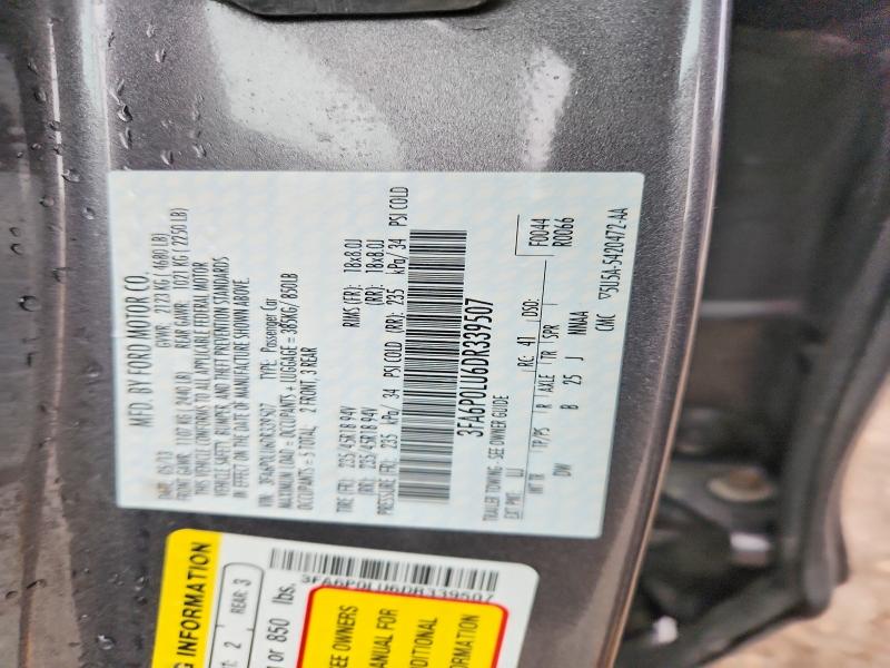 69973516 :رقم المزاد ، 3FA6P0LU6DR339507 vin ، 2013 Ford Fusion مزاد بيع