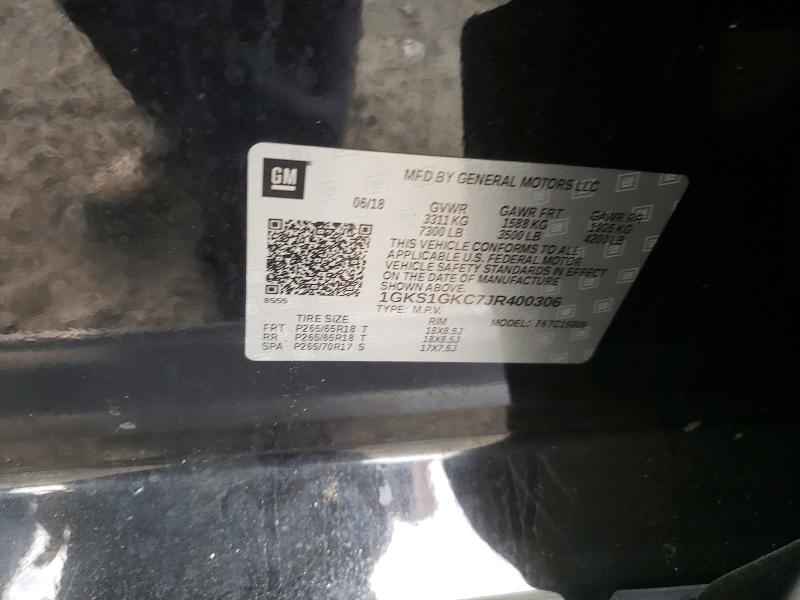 67478176 :رقم المزاد ، 1GKS1GKC7JR400306 vin ، 2018 Gmc Yukon Xl مزاد بيع