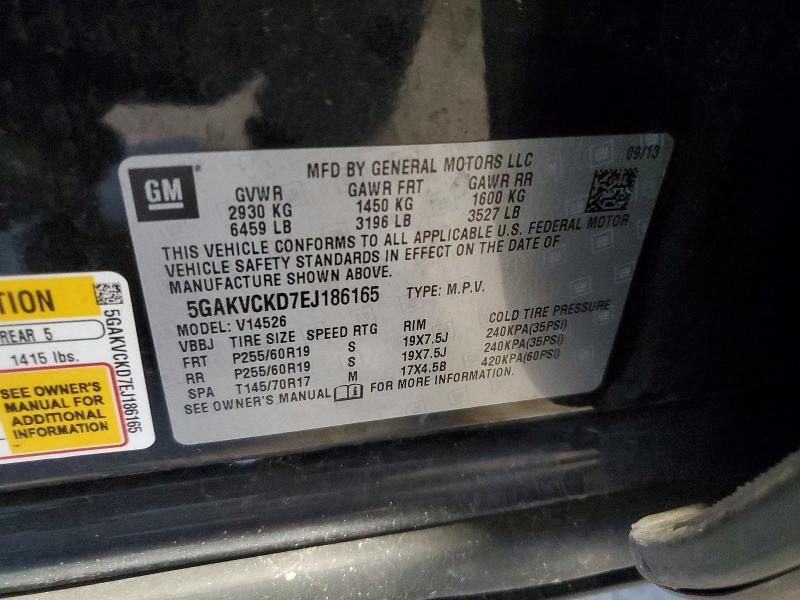 Aukcja sprzedaży 2014 Buick Enclave, vin: 5GAKVCKD7EJ186165, numer aukcji: 69565226