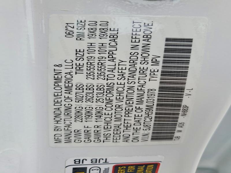 Aukcja sprzedaży 2021 Acura Rdx, vin: 5J8TC2H59ML031978, numer aukcji: 70549666