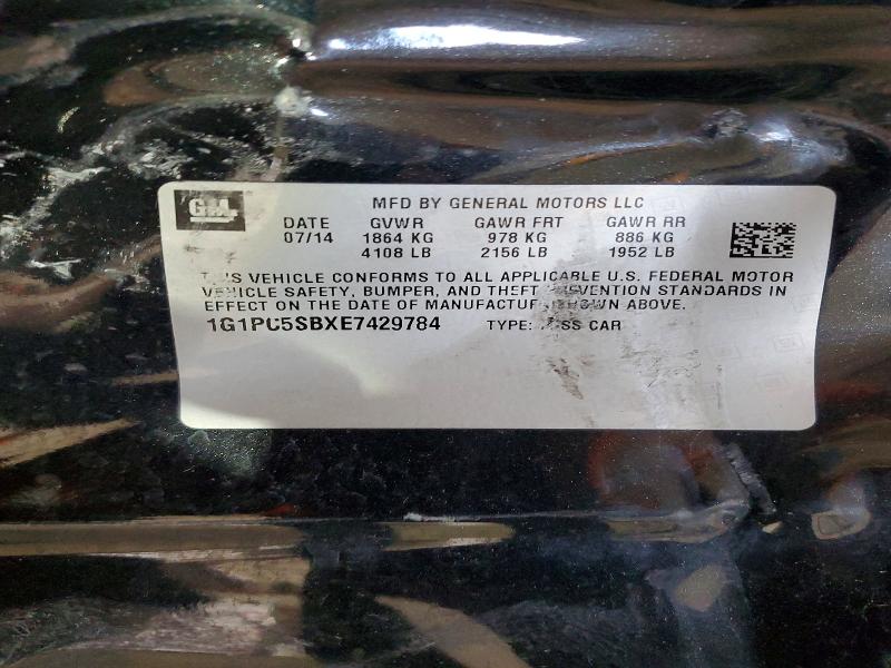 Продаж на аукціоні авто 2014 Chevrolet Cruze, vin: 1G1PC5SBXE7429784, номер лоту: 68213846