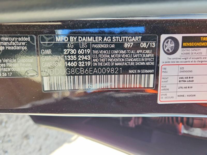 Aukcja sprzedaży 2014 Mercedes-benz S, vin: WDDUG8CB6EA009821, numer aukcji: 69096056