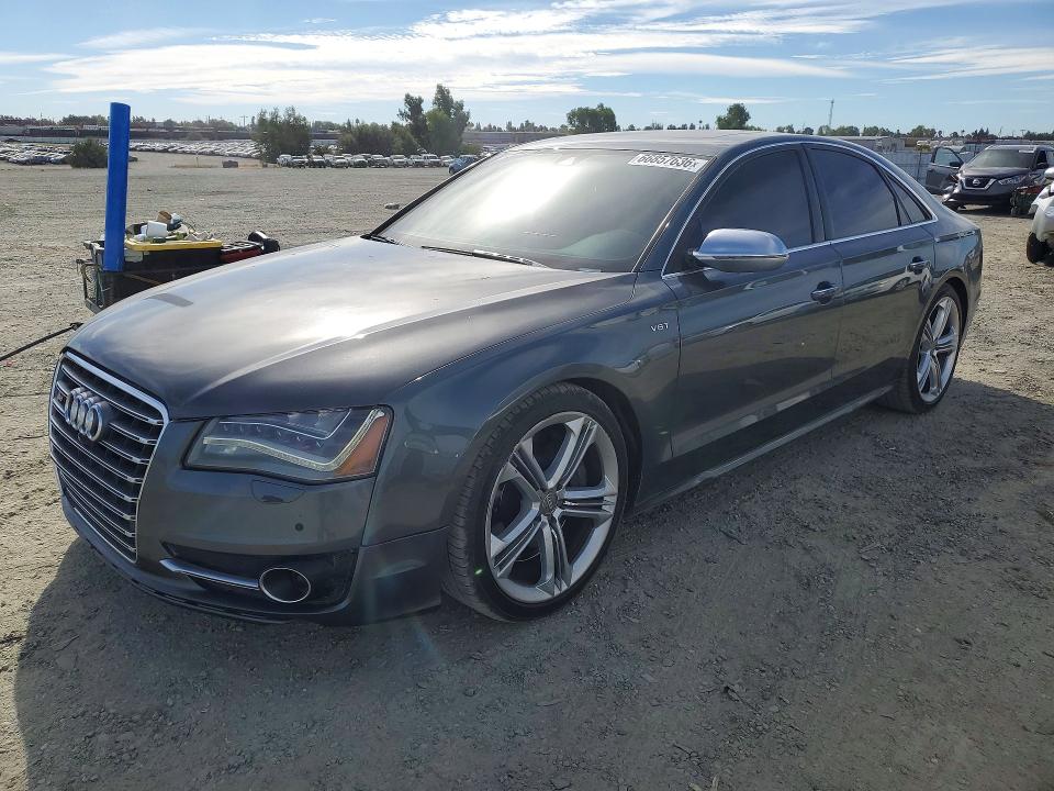 2013 Audi S8 მანქანა იყიდება აუქციონზე, vin: WAUD2AFD3DN015495, აუქციონის ნომერი: 66857636