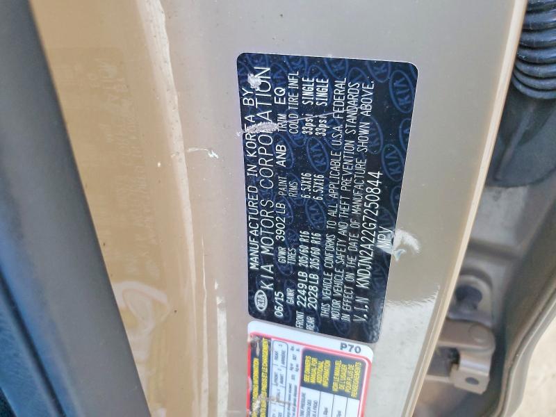 Aukcja sprzedaży 2016 Kia Soul, vin: KNDJN2A22G7250844, numer aukcji: 66482666