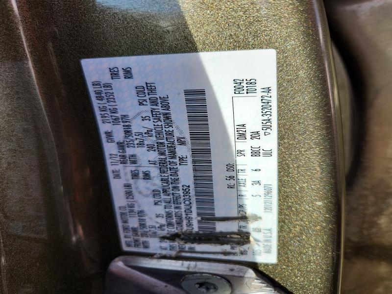 68248746 :رقم المزاد ، 1FMCU9H91DUC03952 vin ، 2013 Ford Escape مزاد بيع