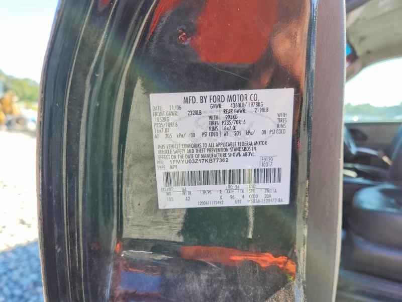 Aukcja sprzedaży 2007 Ford Escape, vin: 1FMYU03Z17KB77362, numer aukcji: 69049286