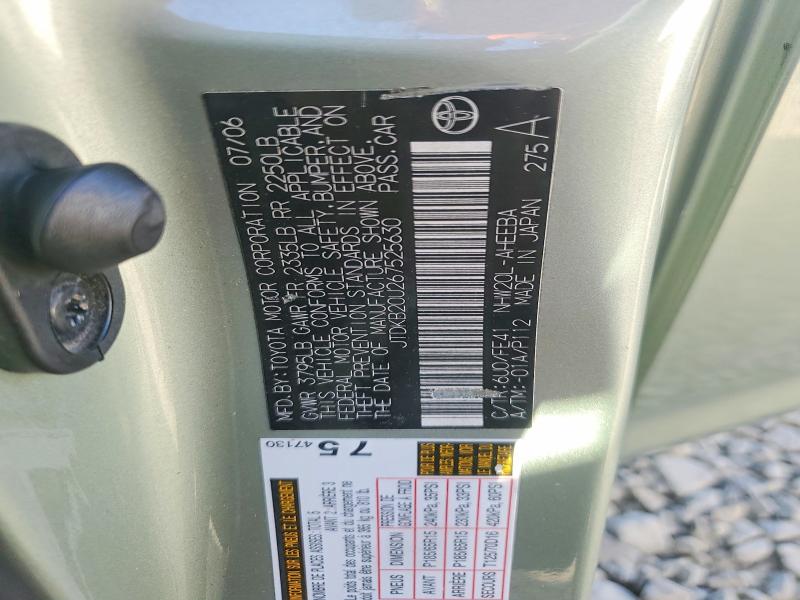 Aukcja sprzedaży 2006 Toyota Prius, vin: JTDKB20U267525630, numer aukcji: 70118036