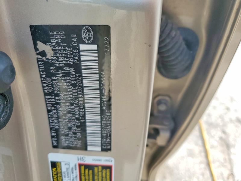 Продажа на аукционе авто 2009 Toyota Camry, vin: 4T1BE46K89U372021, номер лота: 67821656