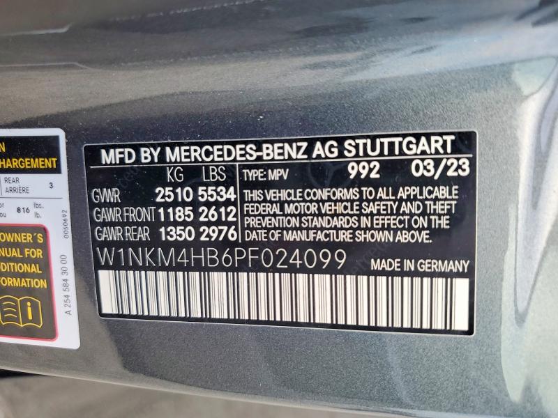 68436946 :رقم المزاد ، W1NKM4HB6PF024099 vin ، 2023 Mercedes-benz Glc مزاد بيع