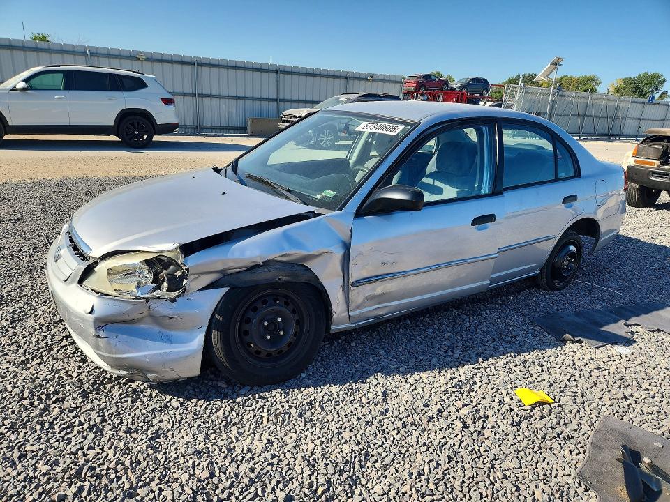 2001 Honda Civic მანქანა იყიდება აუქციონზე, vin: 1HGES16521L064020, აუქციონის ნომერი: 67340606