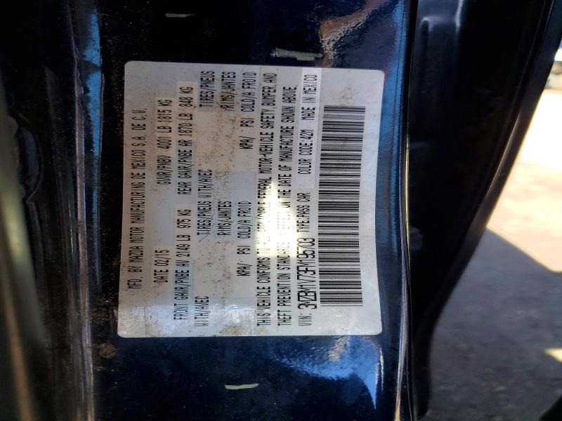 67497576 :رقم المزاد ، 3MZBM1V73FM195703 vin ، 2015 Mazda 3 مزاد بيع