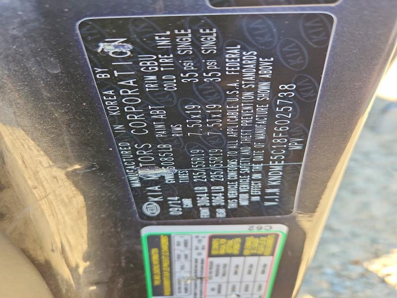 Aukcja sprzedaży 2015 Kia Sedona, vin: KNDME5C18F6025738, numer aukcji: 67612356