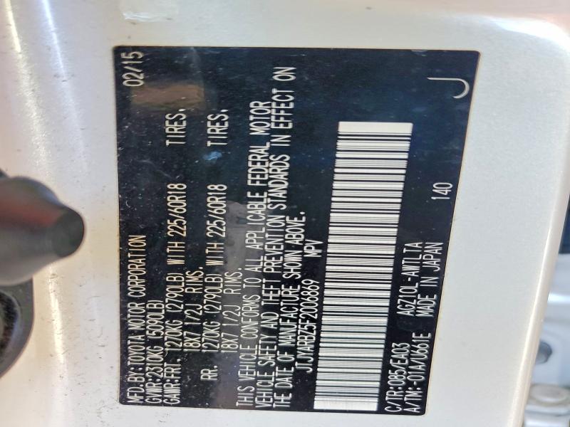 Aukcja sprzedaży 2015 Lexus Nx, vin: JTJYARBZ5F2006869, numer aukcji: 68605346