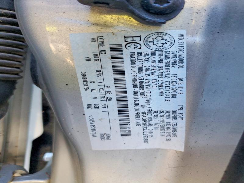 Aukcja sprzedaży 2018 Ford Focus, vin: 1FADP3H23JL253887, numer aukcji: 68738406