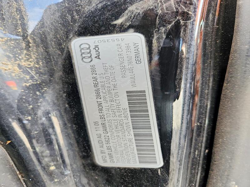 Aukcja sprzedaży 2006 Audi A8, vin: WAULL44E76N013984, numer aukcji: 65757576