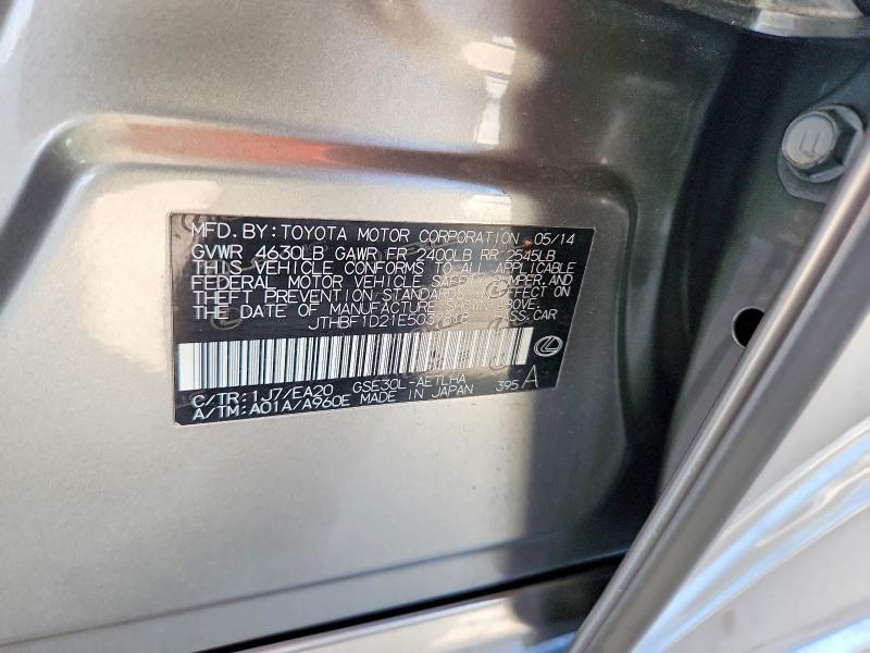69759136 :رقم المزاد ، JTHBF1D21E5037818 vin ، 2014 Lexus Is مزاد بيع