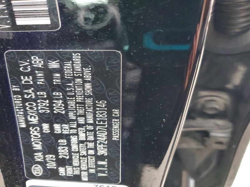 Продаж на аукціоні авто 2020 Kia Forte, vin: 3KPF24AD7LE183146, номер лоту: 67170716
