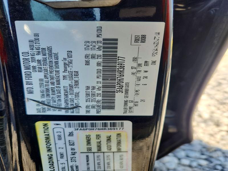 2017 Ford Fusion მანქანა იყიდება აუქციონზე, vin: 3FA6P0H76HR369177, აუქციონის ნომერი: 68566916