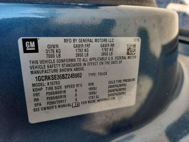 Продаж на аукціоні авто 2011 Chevrolet Silverado, vin: 1GCRKSE36BZ245982, номер лоту: 68076136