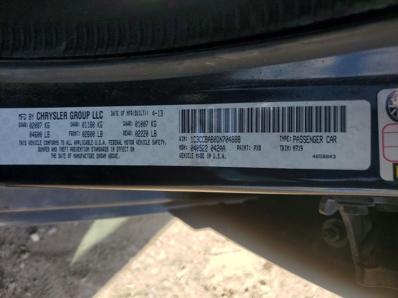 Aukcja sprzedaży 2013 Chrysler 200, vin: 1C3CCBAB0DN704888, numer aukcji: 68932346
