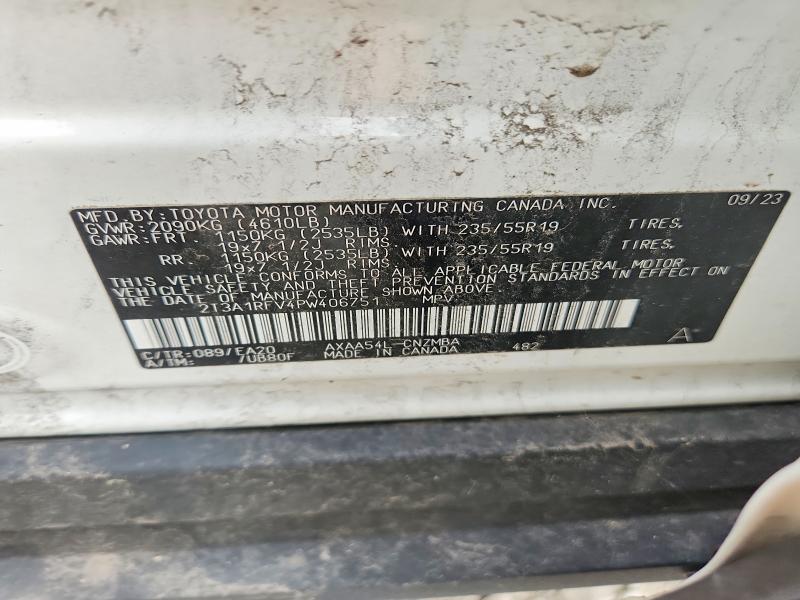 Продаж на аукціоні авто 2023 Toyota Rav4, vin: 2T3A1RFV4PW406751, номер лоту: 70287486