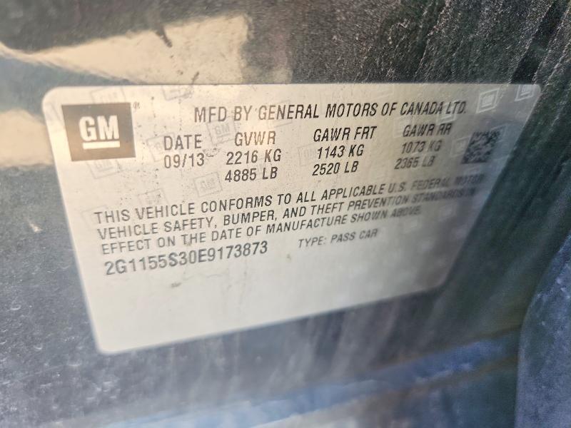70836826 :رقم المزاد ، 2G1155S30E9173873 vin ، 2014 Chevrolet Impala مزاد بيع