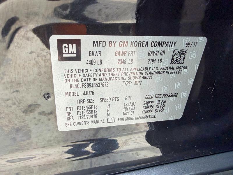 Продажа на аукционе авто 2018 Buick Encore, vin: KL4CJFSB9JB537672, номер лота: 71303566