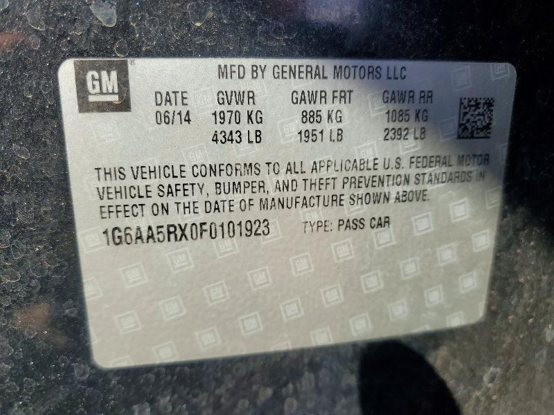 2015 Cadillac Ats მანქანა იყიდება აუქციონზე, vin: 1G6AA5RX0F0101923, აუქციონის ნომერი: 69062966