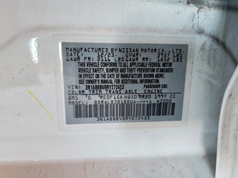 Продаж на аукціоні авто 2024 Nissan Sentra, vin: 3N1AB8BV8RY272453, номер лоту: 69814336