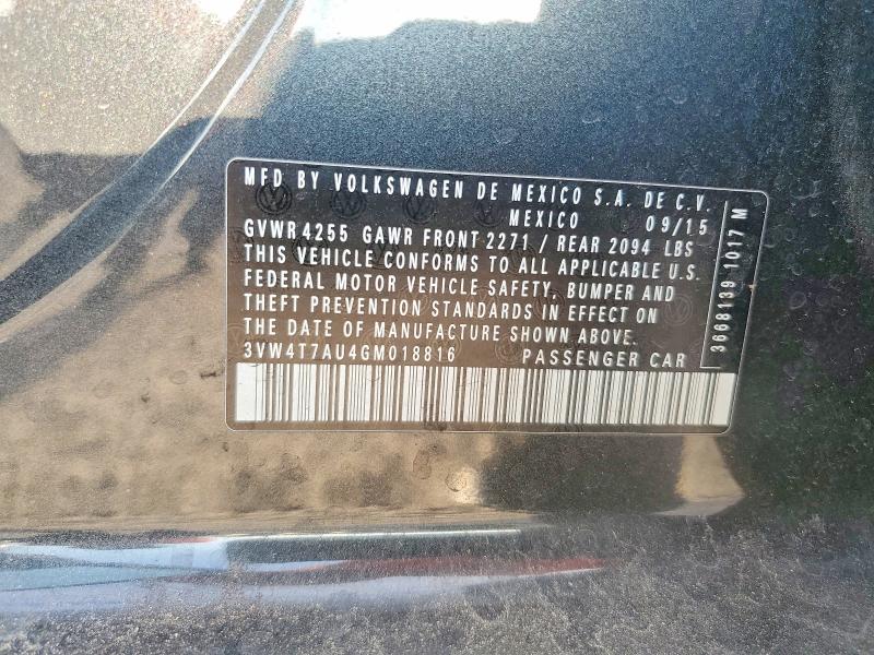 Aukcja sprzedaży 2016 Volkswagen Gti, vin: 3VW4T7AU4GM018816, numer aukcji: 67753216